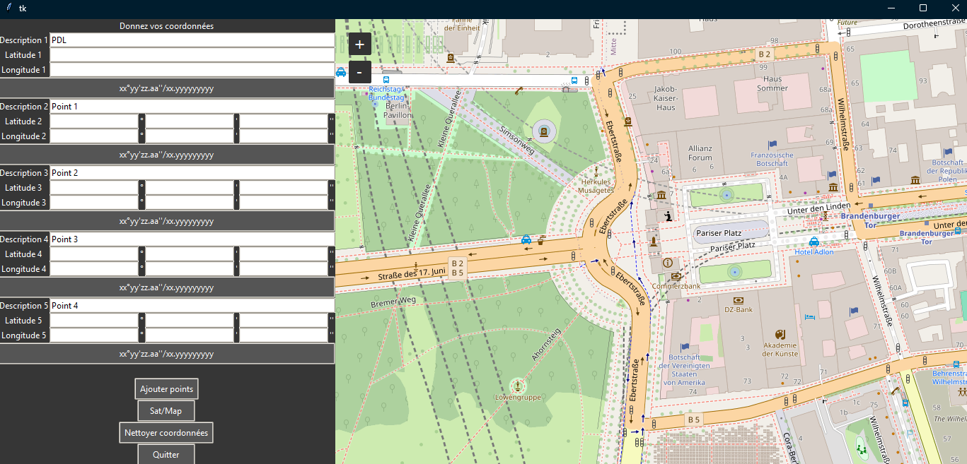 Coordonnées Géodésiques